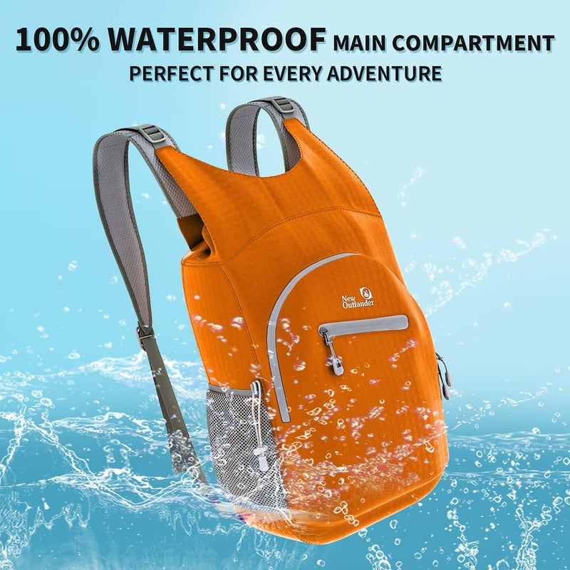 Outlander 100% Waterproof Hiking Backpack Lightweight Packable Travel Daypack - Image 2